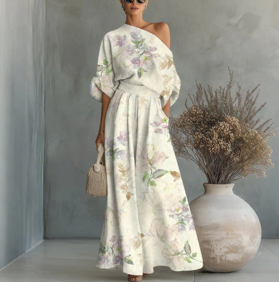 Off-Shoulder Top And Pants Two-Piece Set - Beuti-Ful