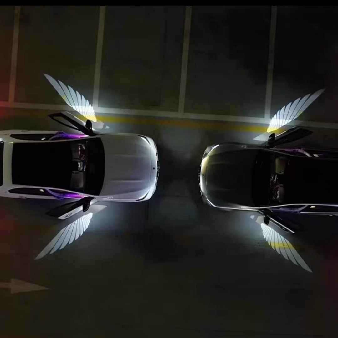 Car Rearview Mirror Courtesy Lamp Angel Wings - Beuti-Ful