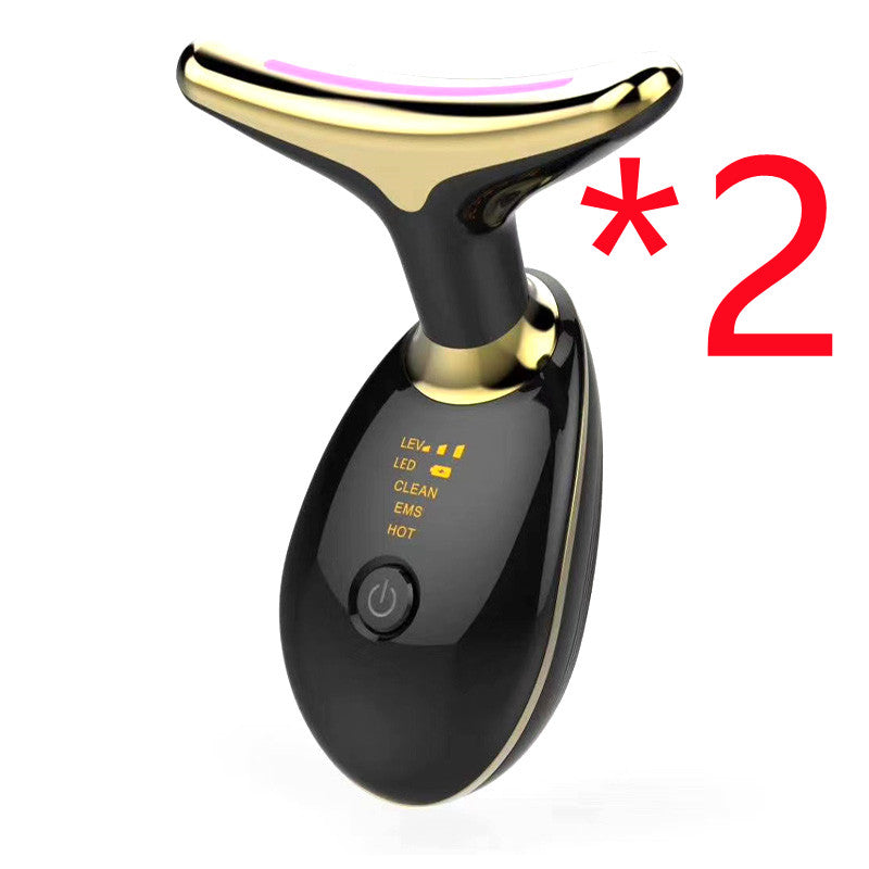 EMS Thermal Neck Lifting And Tighten Massager Electric Microcurrent Wrinkle Remover - Beuti-Ful