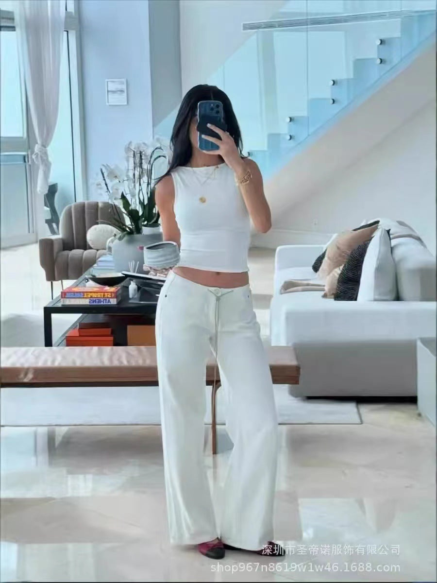 Low Waist Wide Leg Women's Jeans Fashion Loose - Beuti-Ful