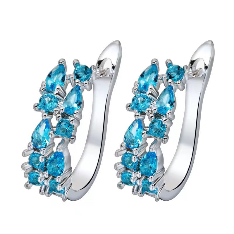 Diamond Crystal Zircon Ear Clip Affordable Luxury Earrings Women - Beuti-Ful