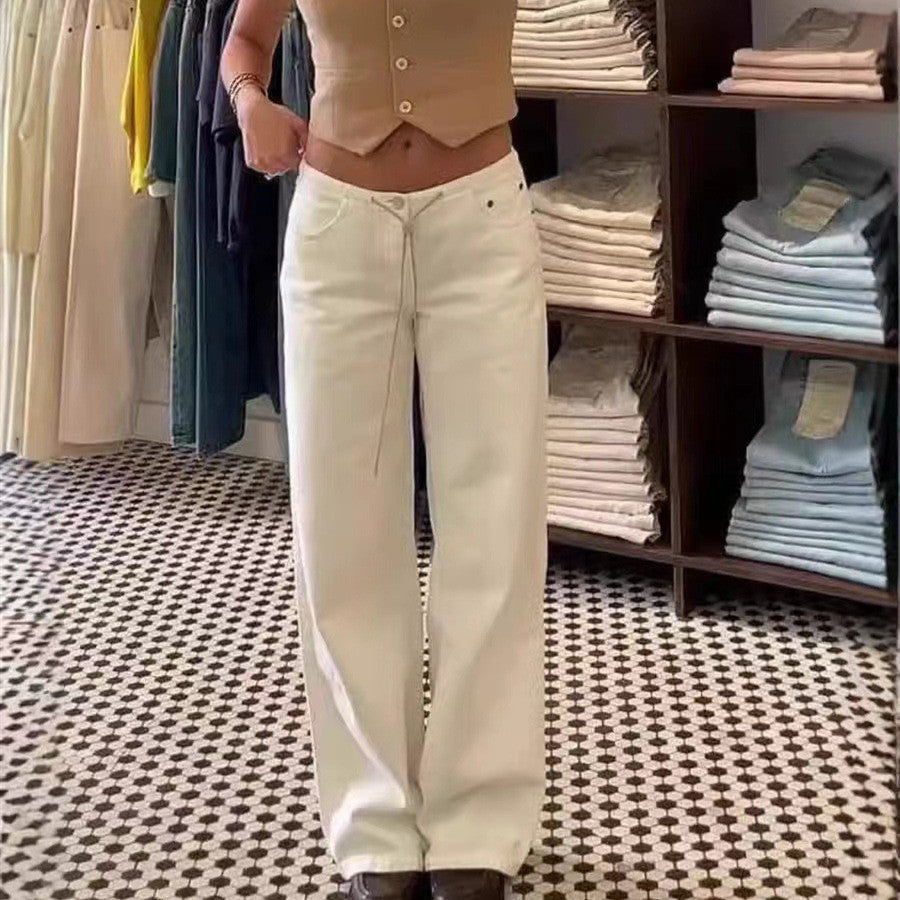 Low Waist Wide Leg Women's Jeans Fashion Loose - Beuti-Ful
