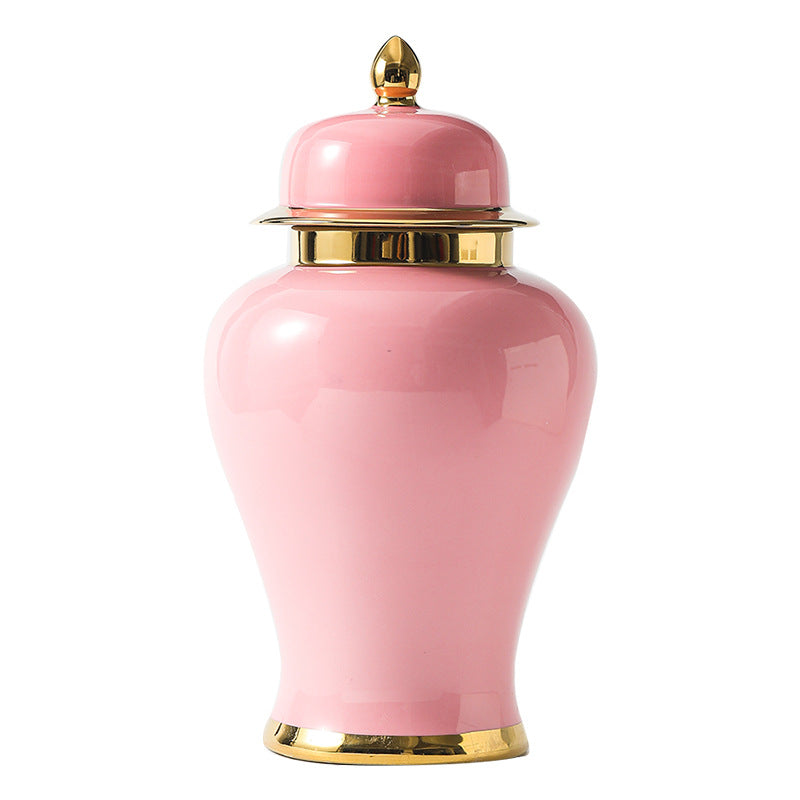 Ceramic Golden General Vase Flower Insert - Beuti-Ful