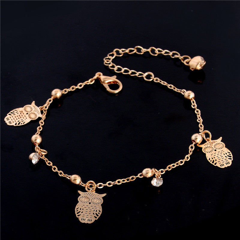 Fashion Simple Creative Owl Alloy Anklet - Beuti-Ful