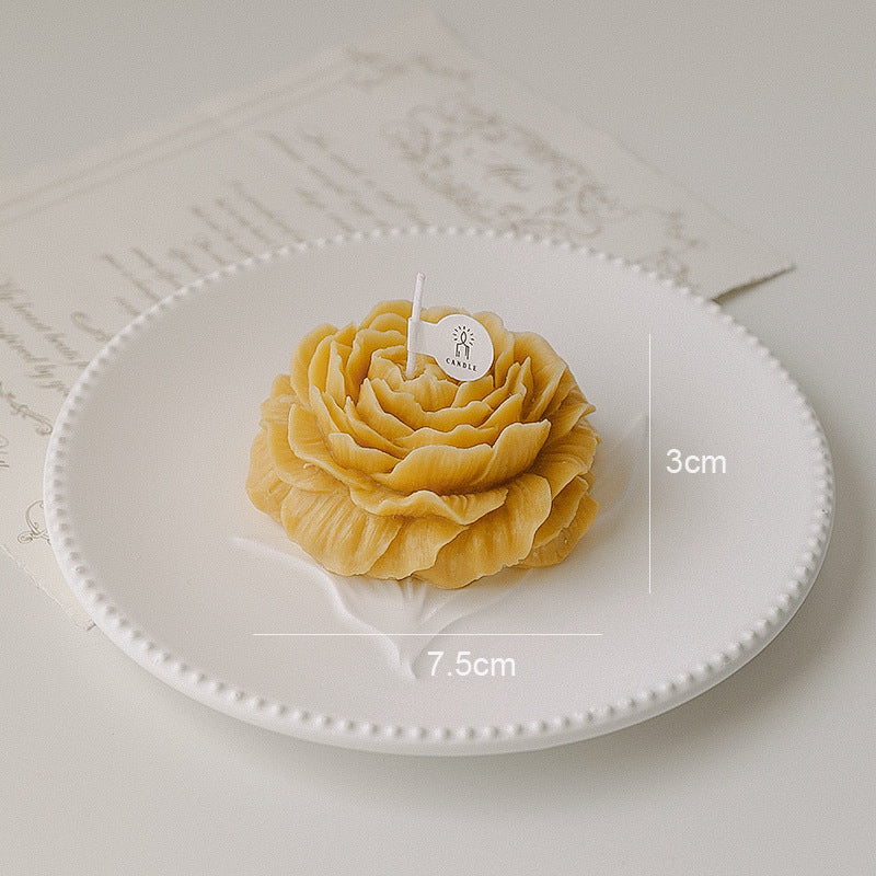 Aromatherapy With Hand Gift Peony Shape Candle Valentine's Day - Beuti-Ful