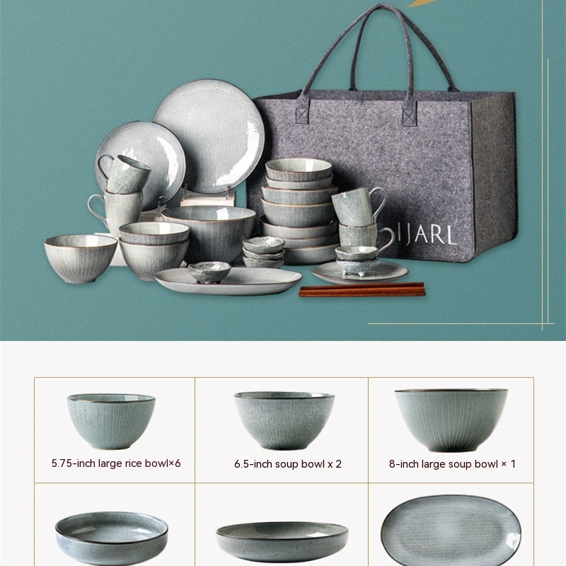 Household Ceramic Bowl And Tableware Set - Beuti-Ful