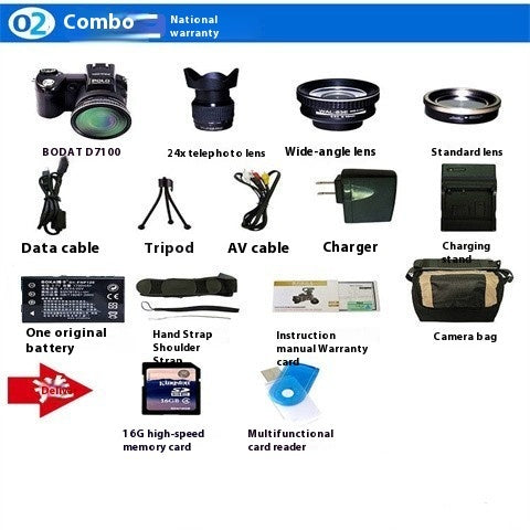 Telephoto Digital Camera D7100 Automatic Focus FHD HD Camera 33 Million - Beuti-Ful