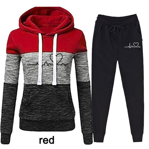 Casual Trackskuit Women Two Piece Set  Hoodies Suit - Beuti-Ful