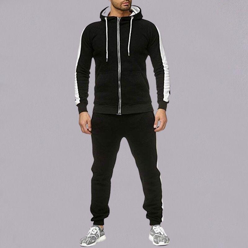 Men's color matching splicing casual suit - Beuti-Ful