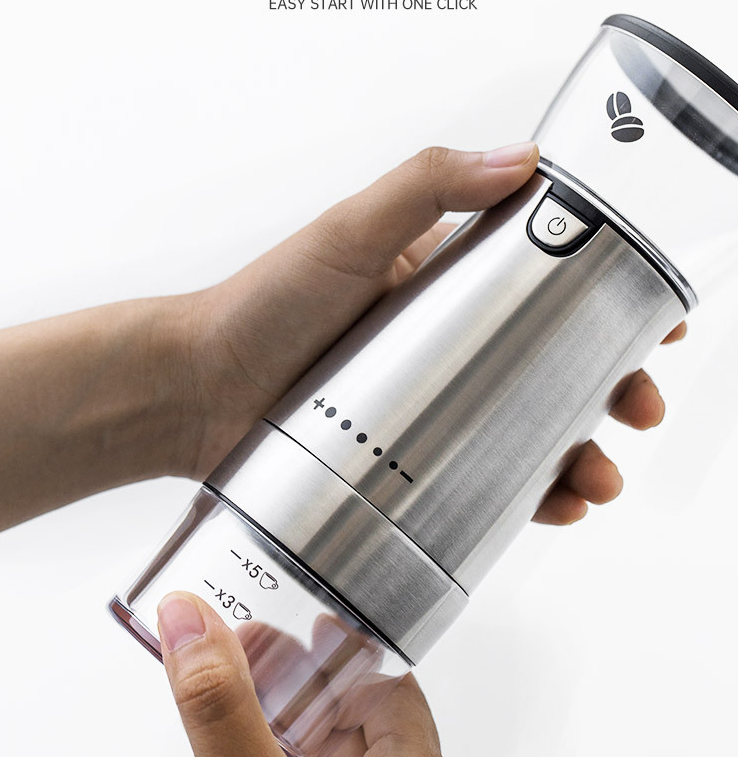 Electric Coffee Grinder Stainless Steel Adjustable Hand coffee / spice Grinder - Beuti-Ful