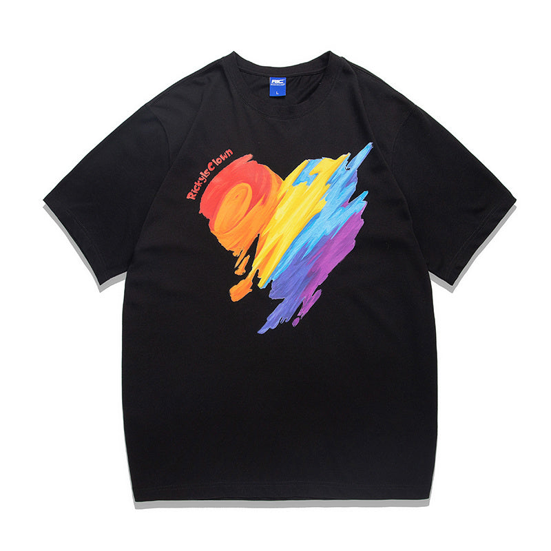 Rainbow Love Short-sleeved T-shirt - Beuti-Ful