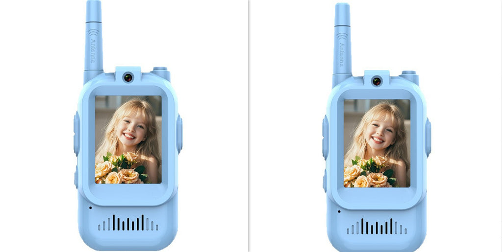 Mini Video Wireless Walkie Talkies For Kids Handheld 2 Pack Rechargeable