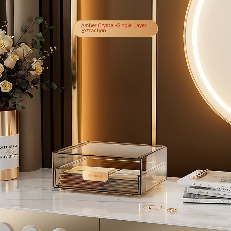 Desktop Large-capacity Cosmetics Dustproof Storage Box - Beuti-Ful