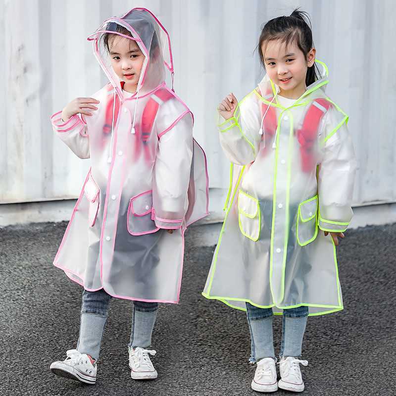 Hiking Poncho Kids Fashion Transparent Raincoat - Beuti-Ful
