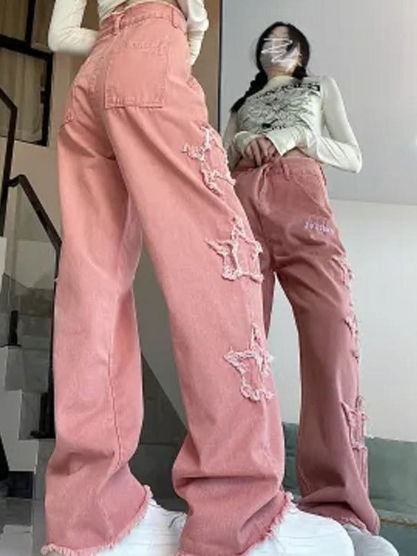 Retro Minority Design XINGX Patch Wide Leg Mop Pants Women - Beuti-Ful