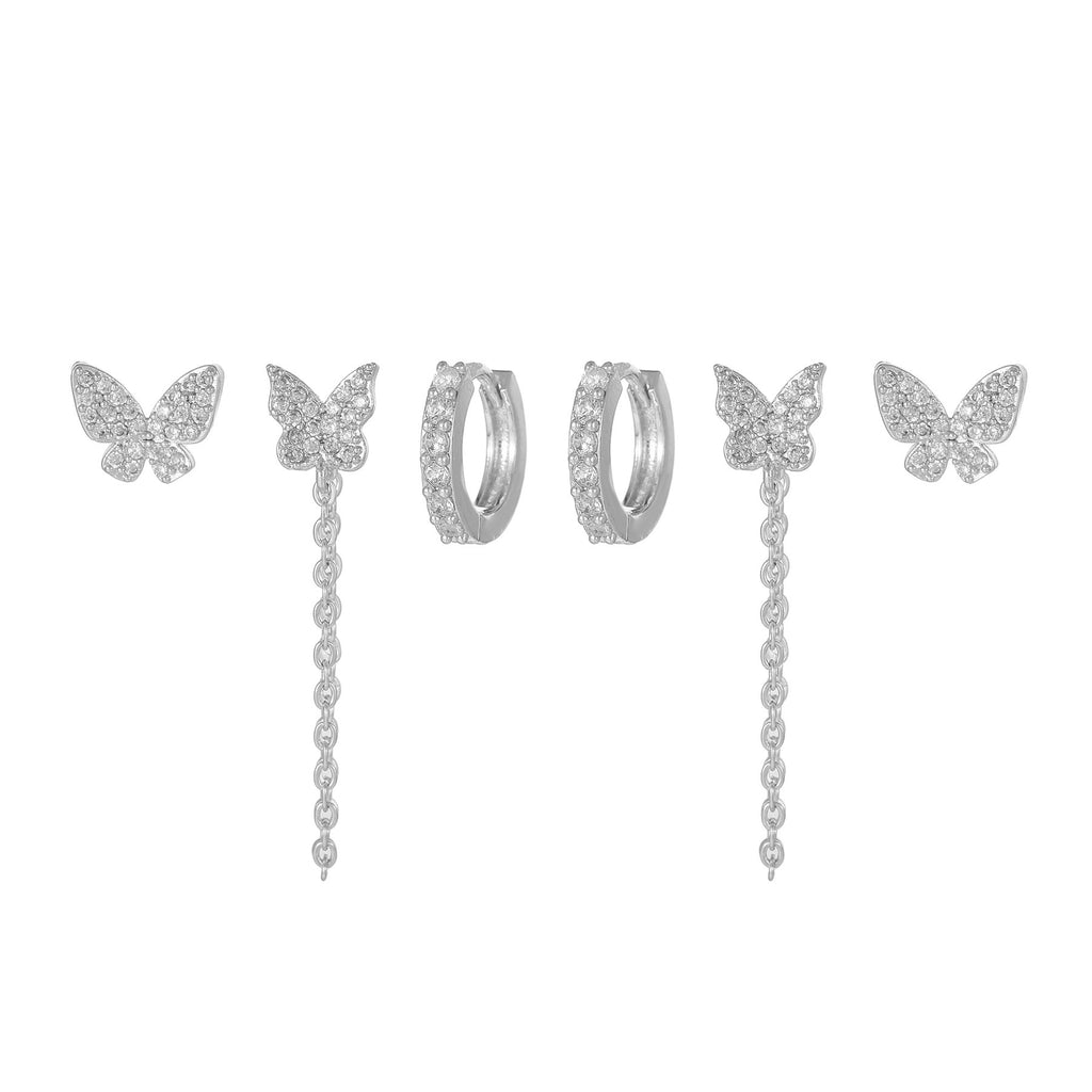 Niche Design Stud Earrings Female Fashion Butterfly - Beuti-Ful