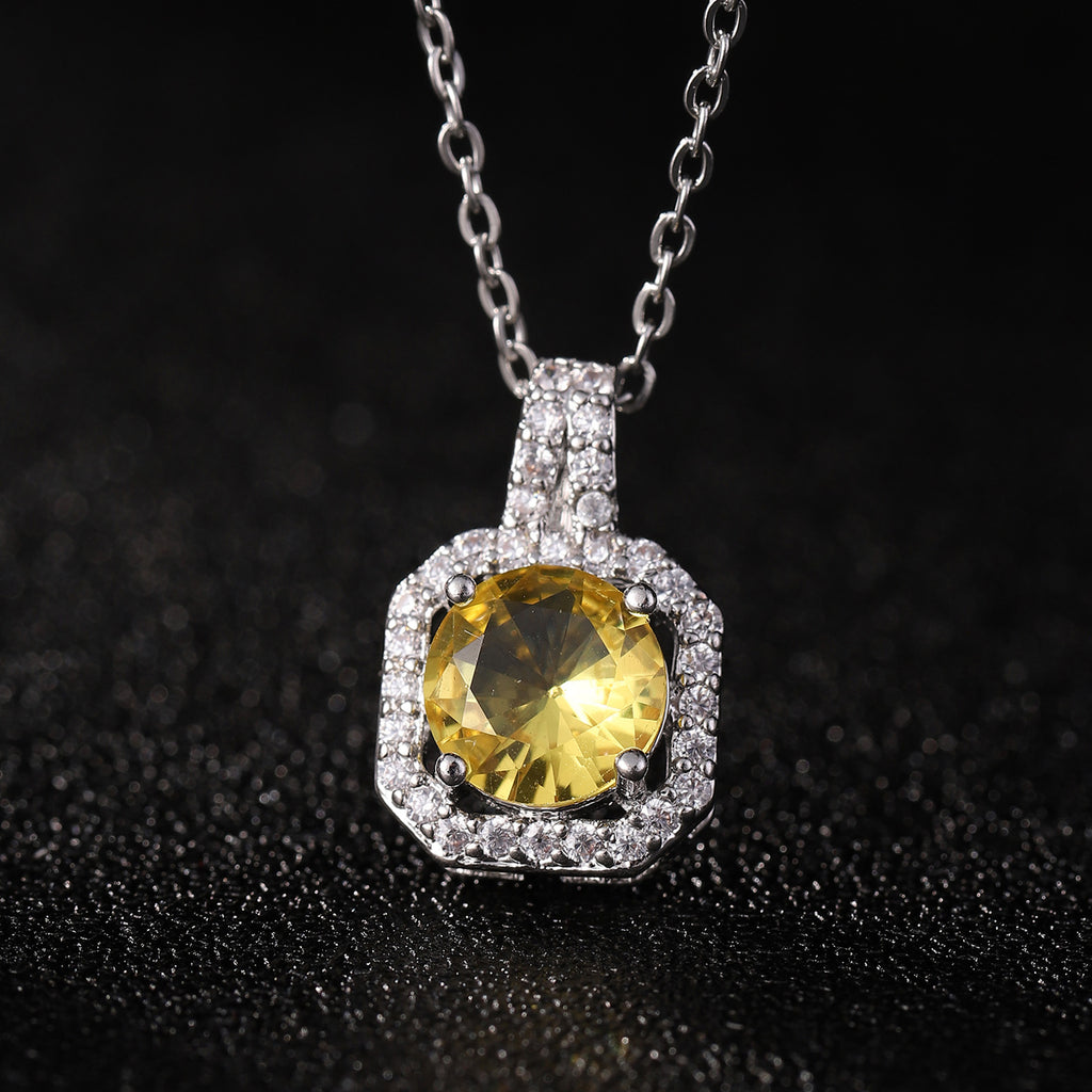 Perfume Bottle Pendant Necklace Women's Full Diamond - Beuti-Ful