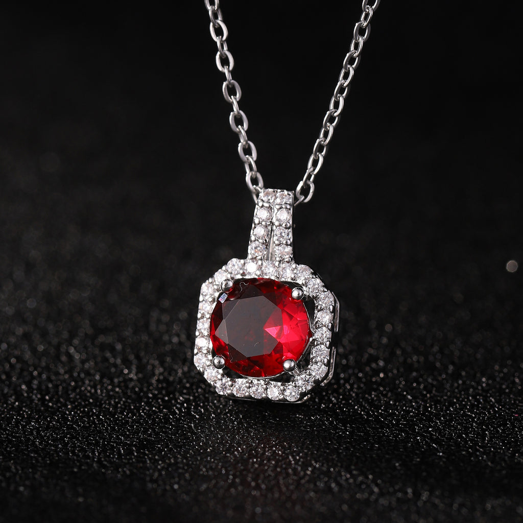 Perfume Bottle Pendant Necklace Women's Full Diamond - Beuti-Ful