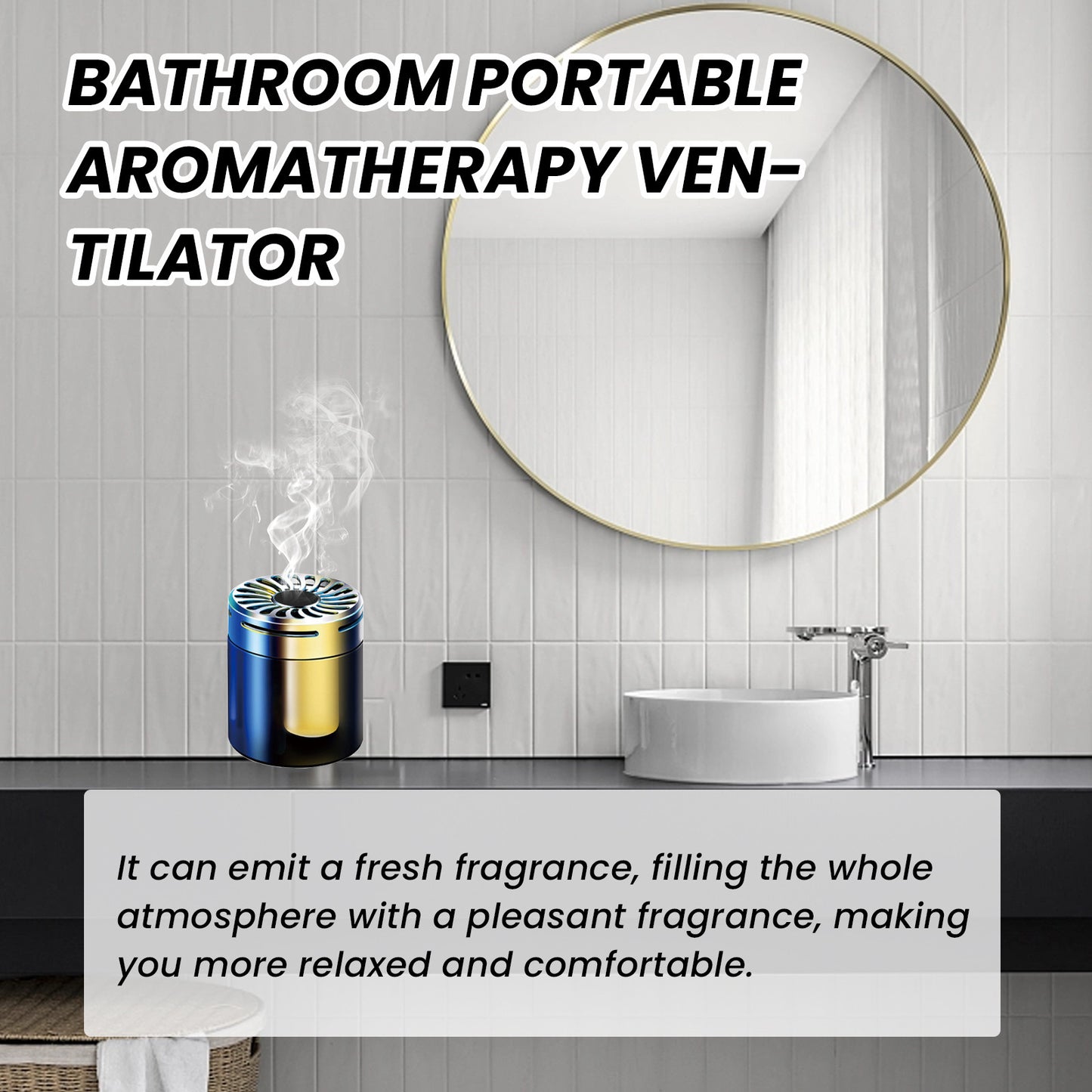 Bathroom Portable Ventilation Aromatherapy Car Deodorant Fragrance Decoration