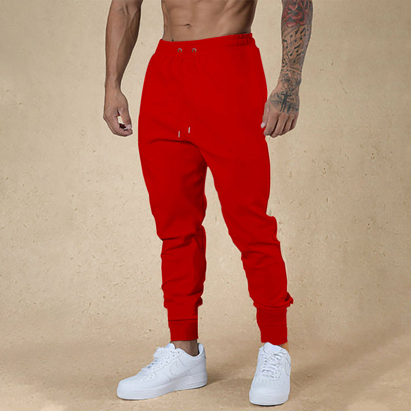 European And American Ankle-tied Men's Fitness Casual Pants