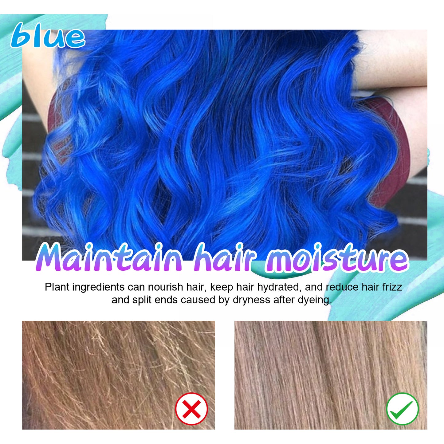 Hair coloring wax Cream Mild And Non-irritating