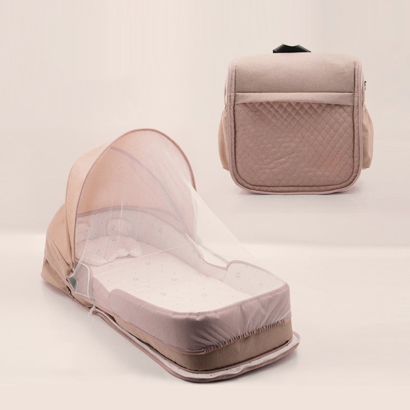 Newborn Baby Crib Foldable And Portable Mobile Backpack - Beuti-Ful