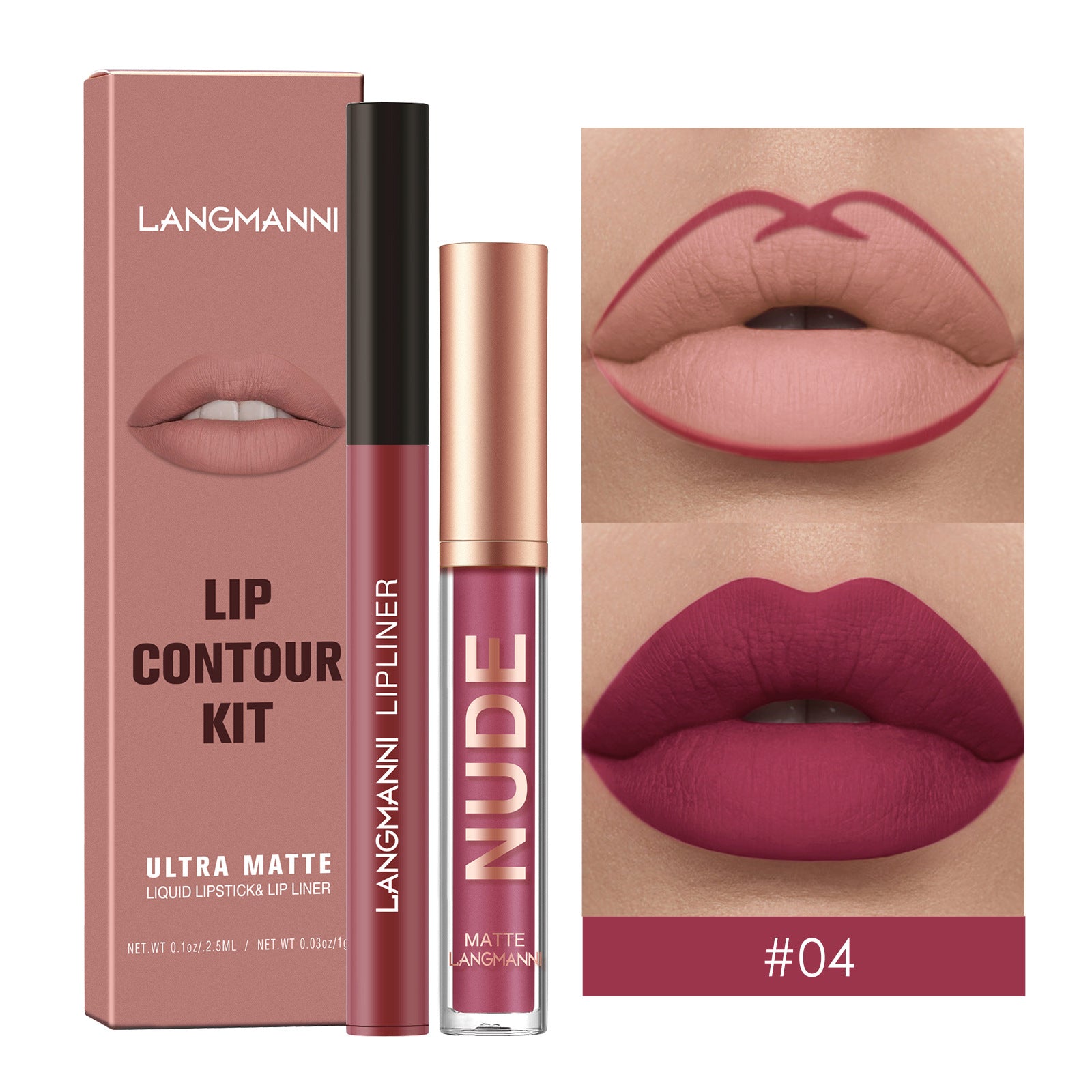 Makeup No Stain On Cup Matte Lip Gloss Suit - Beuti-Ful