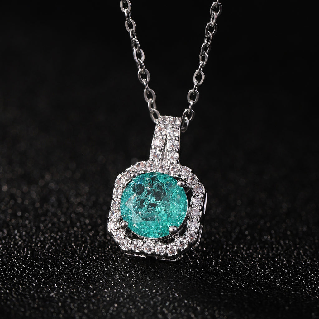 Perfume Bottle Pendant Necklace Women's Full Diamond - Beuti-Ful