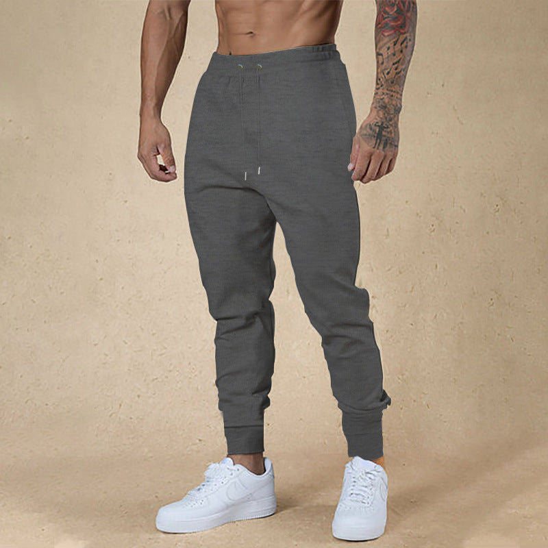 European And American Ankle-tied Men's Fitness Casual Pants