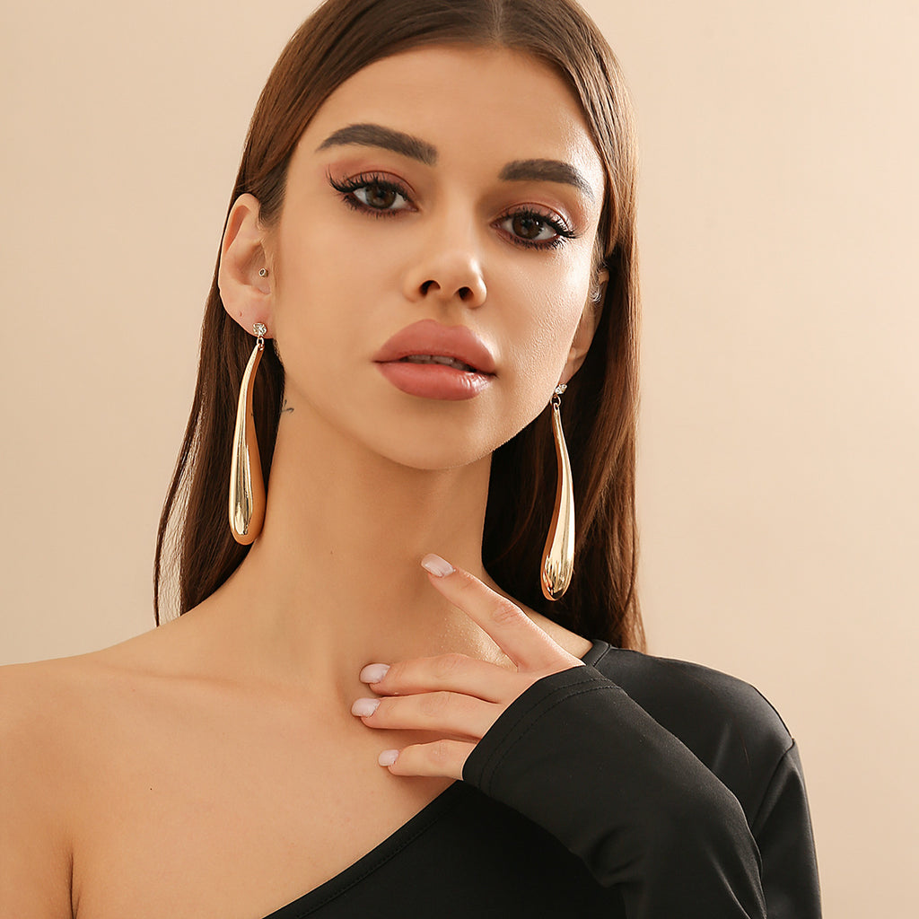 Exaggerated Punk Big Water Drop Pendant Necklace - Beuti-Ful