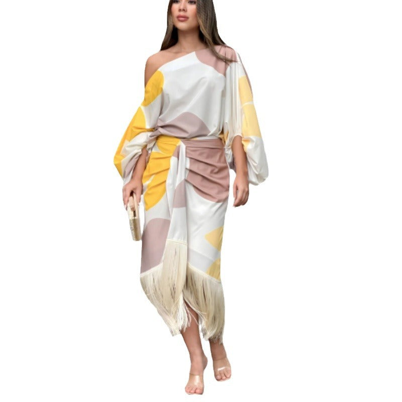 Women's Two-piece Skirt With Hem - Beuti-Ful