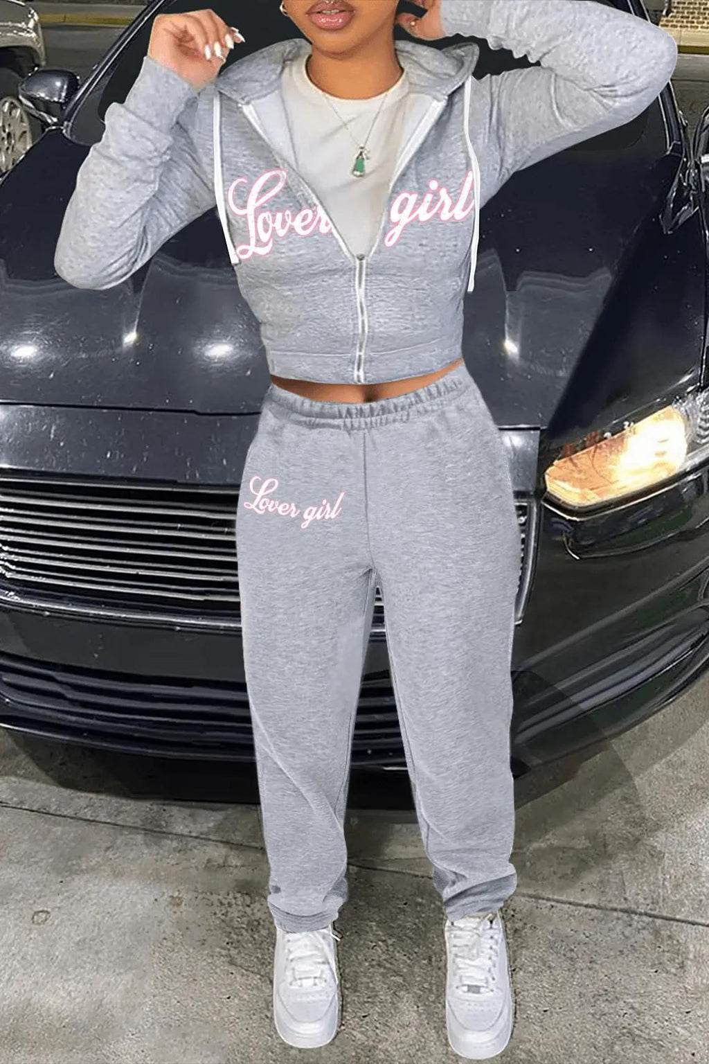 Women's Fashion Sports Printed Two-piece Suit - Beuti-Ful