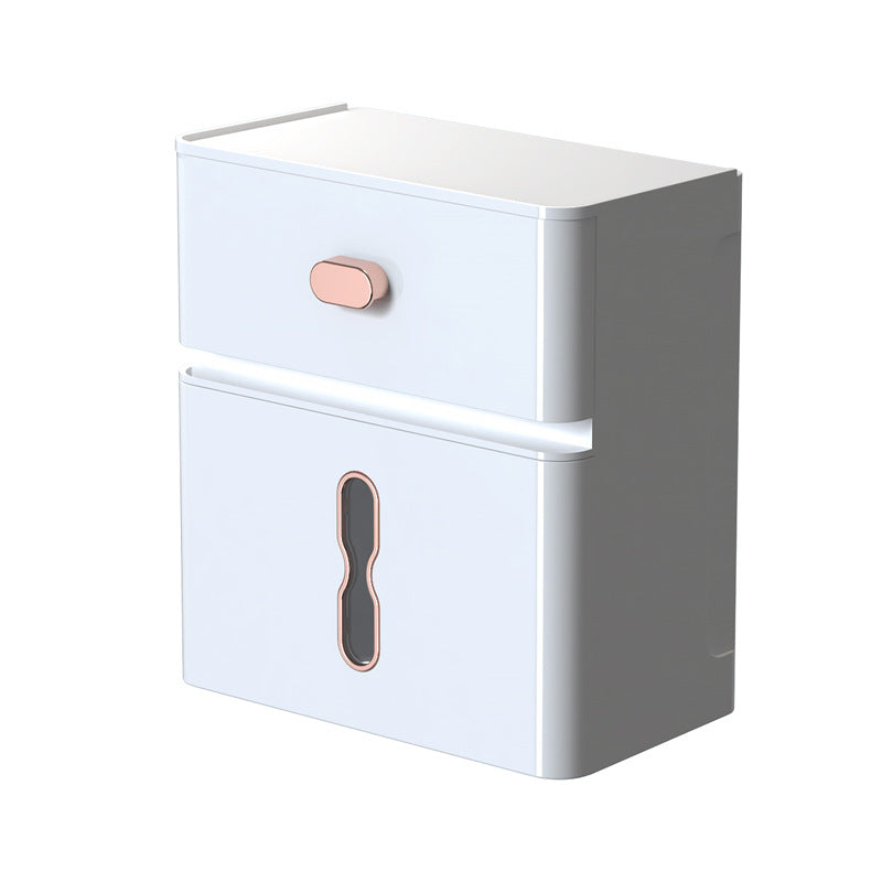 Toilet Tissue Punch-free Wall-mounted Double-layer Waterproof Storage Box - Beuti-Ful