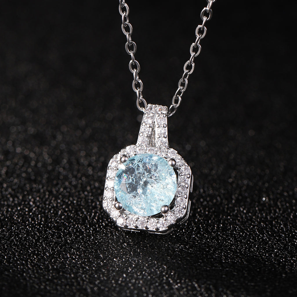 Perfume Bottle Pendant Necklace Women's Full Diamond - Beuti-Ful