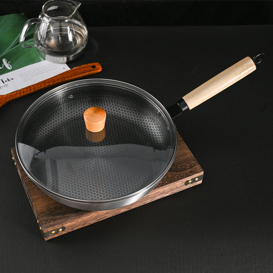 Stainless Steel Extra Thick Non-stick Wok Integrated Household