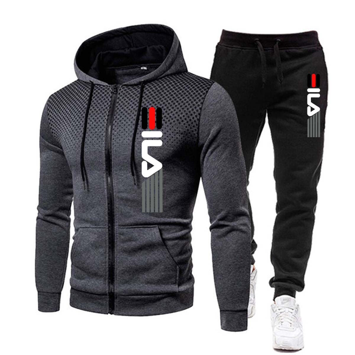 Pullover Jogginghose Herren Casual Sport Kapuzenanzug