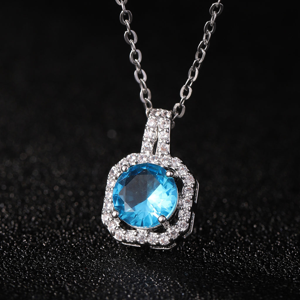 Perfume Bottle Pendant Necklace Women's Full Diamond - Beuti-Ful