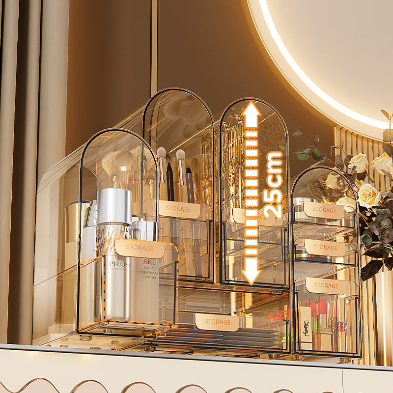 Desktop Large-capacity Cosmetics Dustproof Storage Box - Beuti-Ful