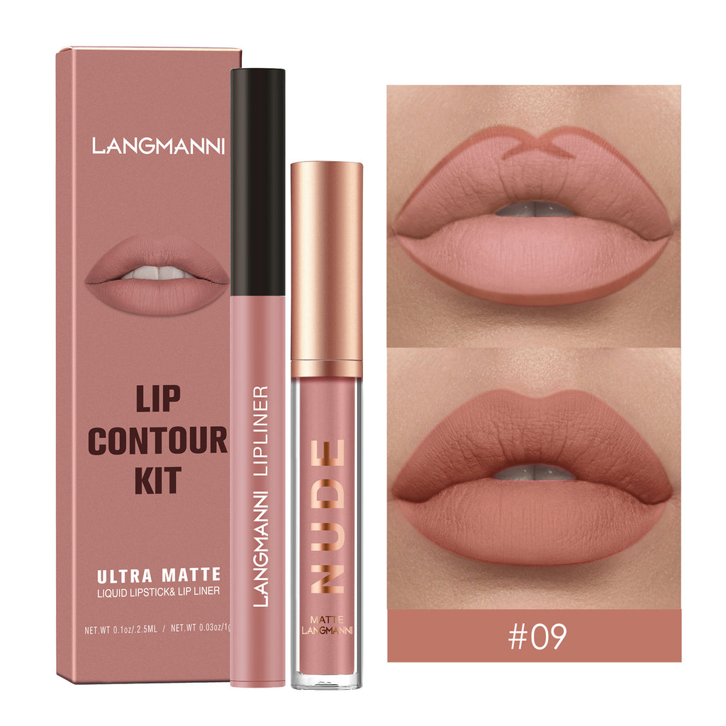 Makeup No Stain On Cup Matte Lip Gloss Suit - Beuti-Ful