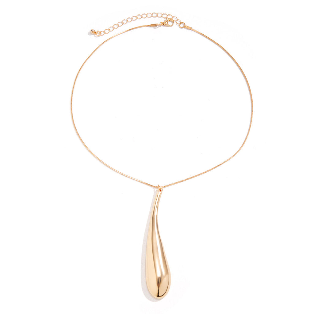 Exaggerated Punk Big Water Drop Pendant Necklace - Beuti-Ful