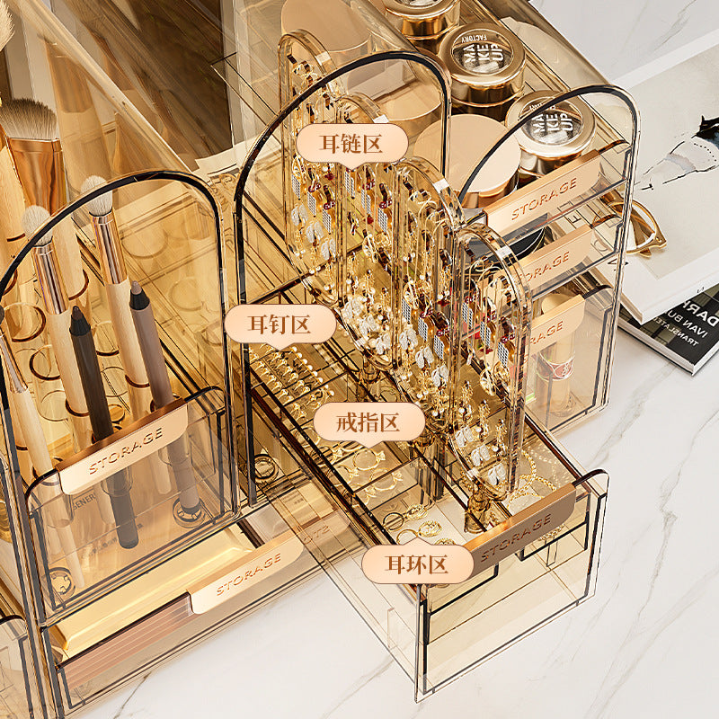 Desktop Large-capacity Cosmetics Dustproof Storage Box - Beuti-Ful