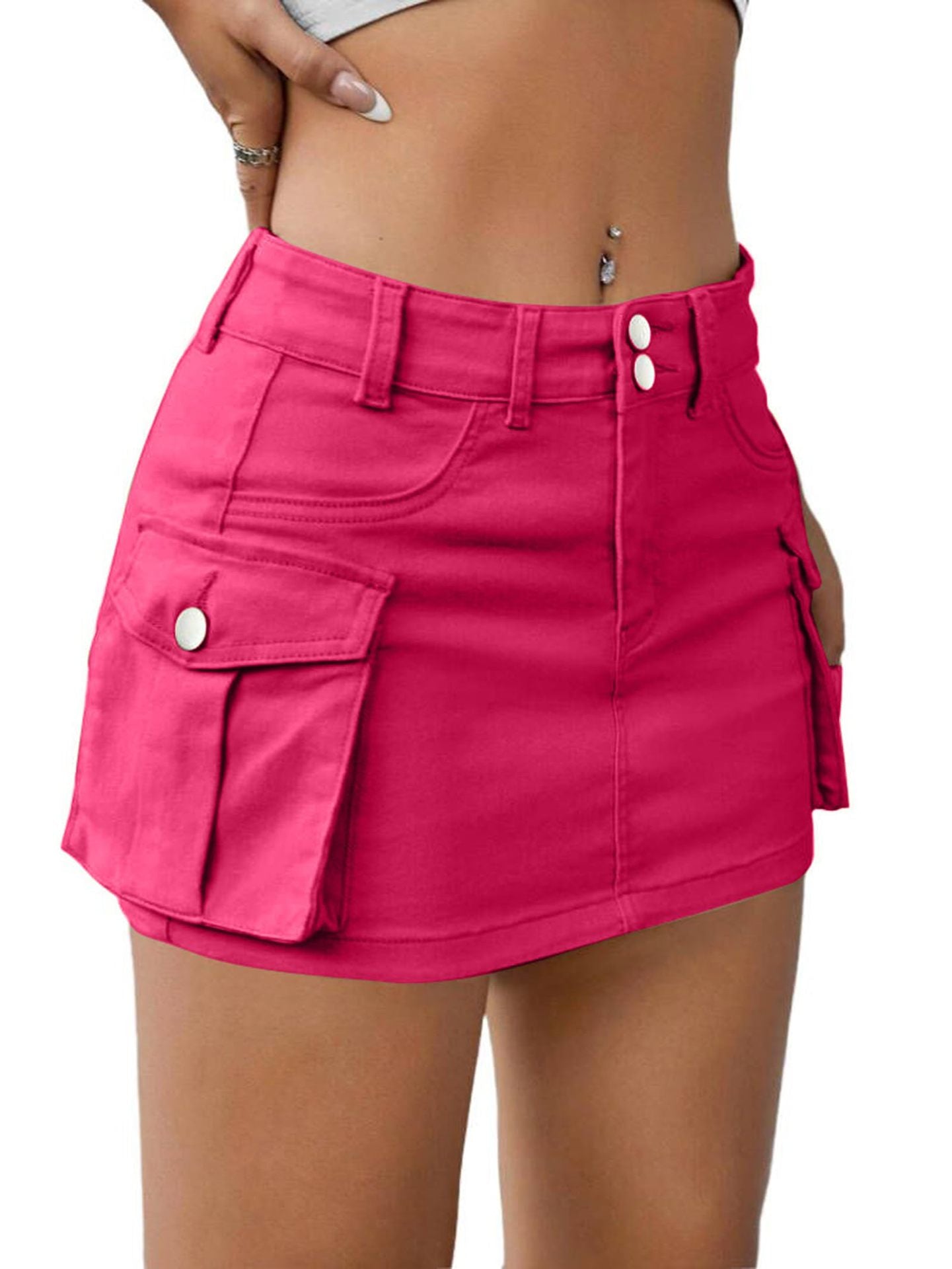 Women's Overall Button Skirt