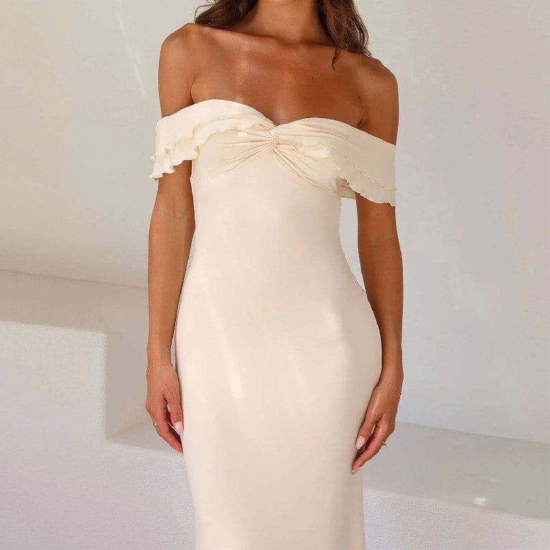 Solid Color Sheath French Dress - Beuti-Ful