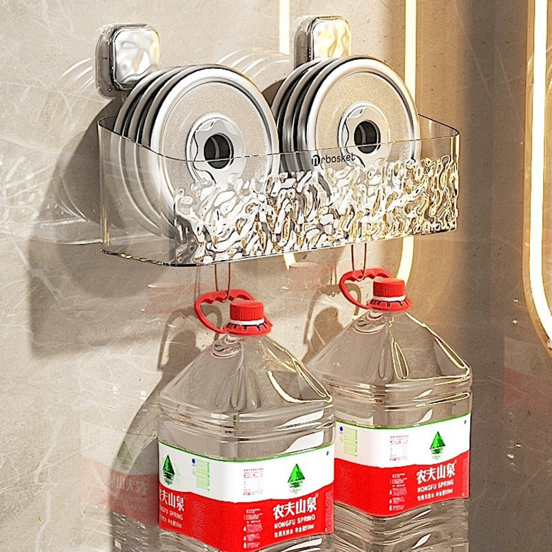 Toilet Rack Punch-free Bathroom Hanging Basket Wall - Beuti-Ful