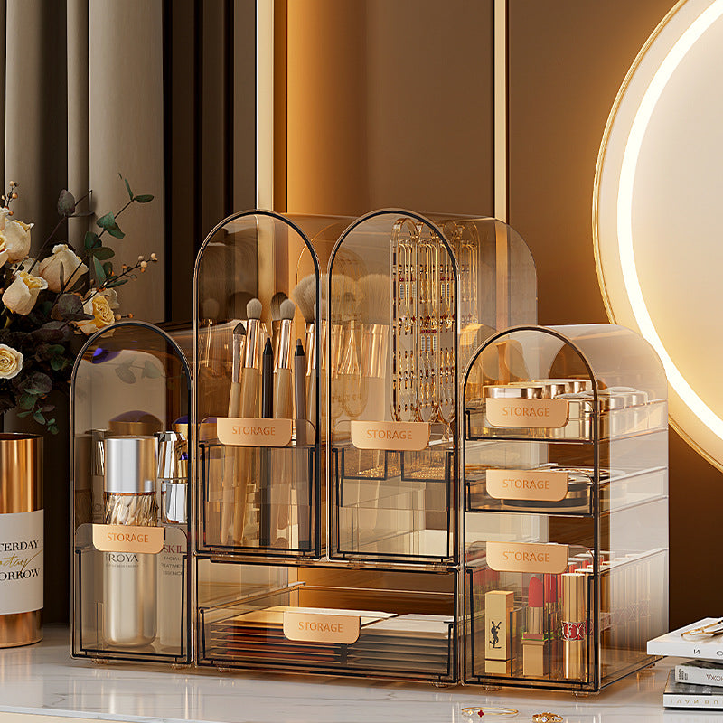 Desktop Large-capacity Cosmetics Dustproof Storage Box - Beuti-Ful