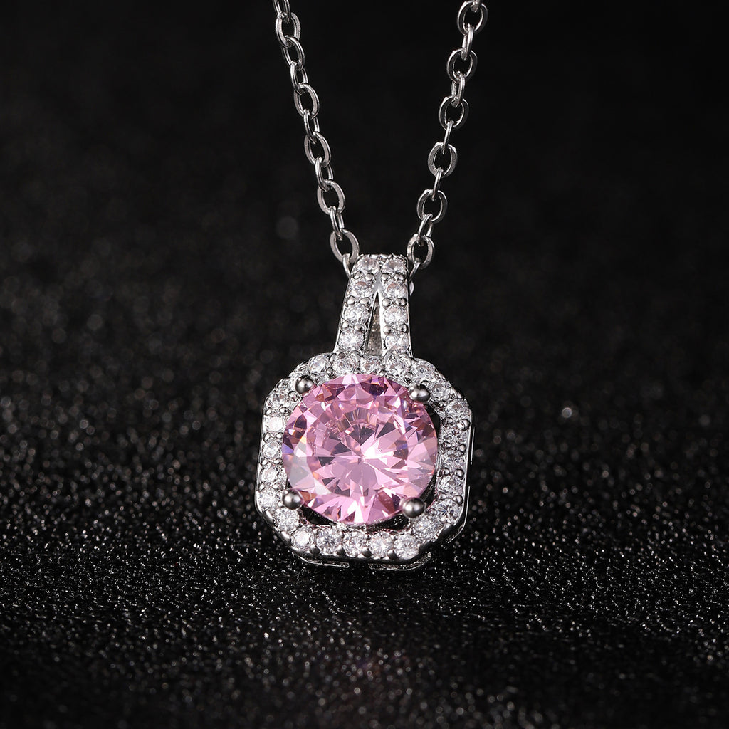 Perfume Bottle Pendant Necklace Women's Full Diamond - Beuti-Ful
