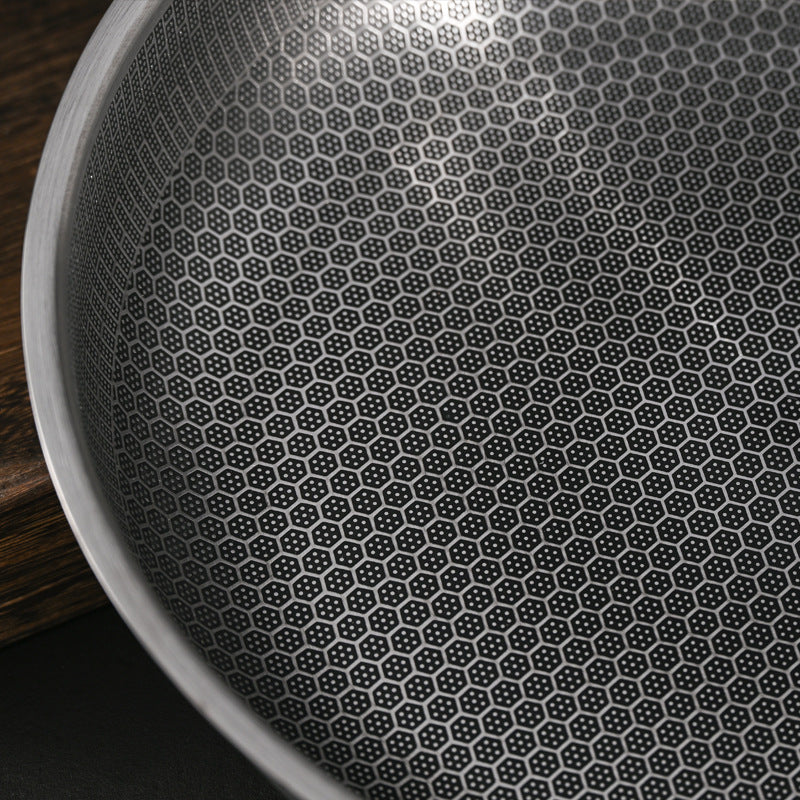 Stainless Steel Extra Thick Non-stick Wok Integrated Household - Beuti-Ful