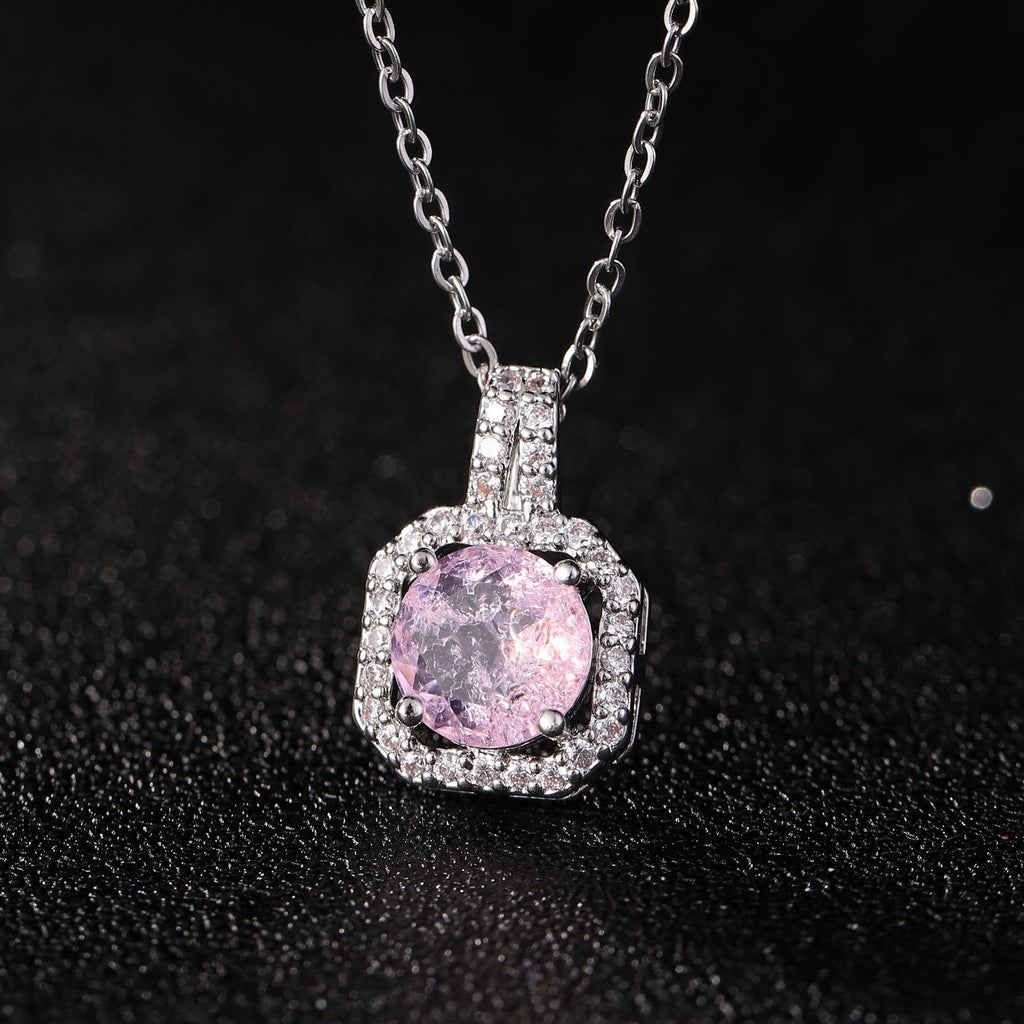 Perfume Bottle Pendant Necklace Women's Full Diamond - Beuti-Ful