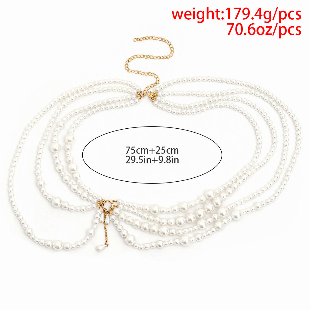 Vacation Pearl Bra Clothing Chain Female - Beuti-Ful