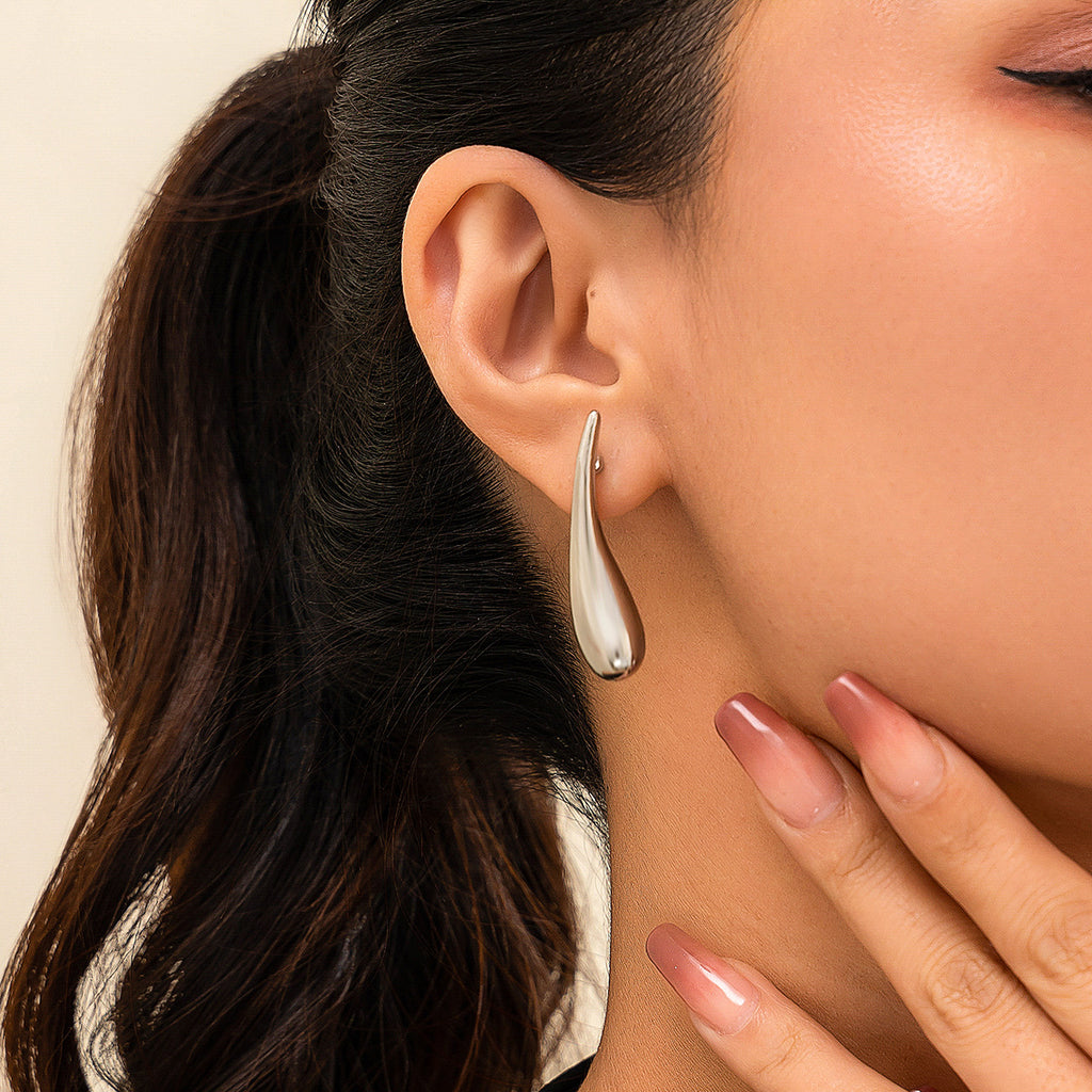 Exaggerated Punk Big Water Drop Pendant Necklace - Beuti-Ful